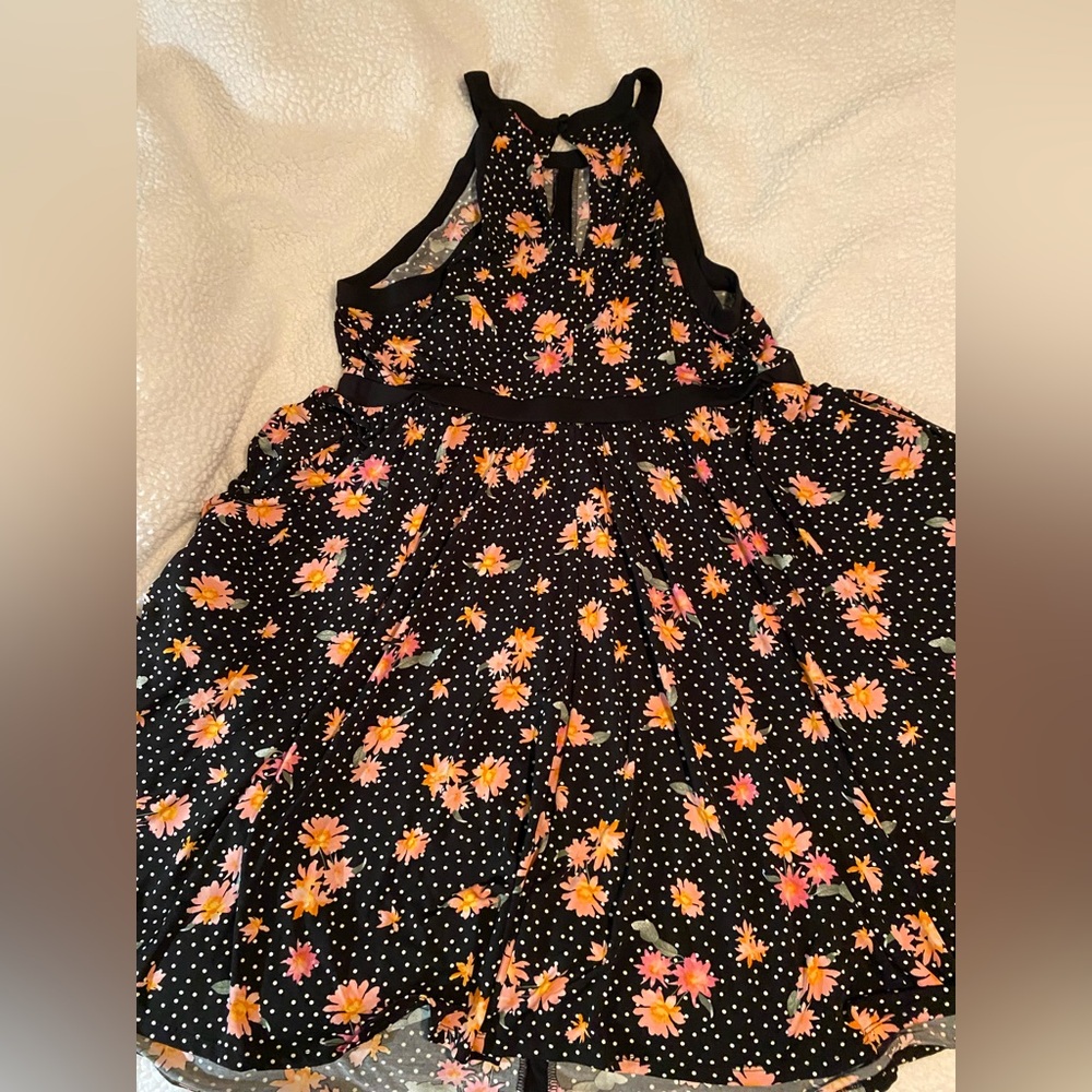 Torrid Black Floral Dress 2x - Picture 5 of 6